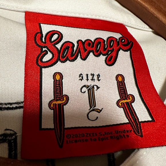 Rare 21 Savage baseball jersey ( savage mode 2 ) Atlanta braves mob style - Picture 7 of 9